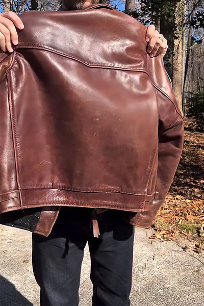 Leather Jacket With Zip Pockets
