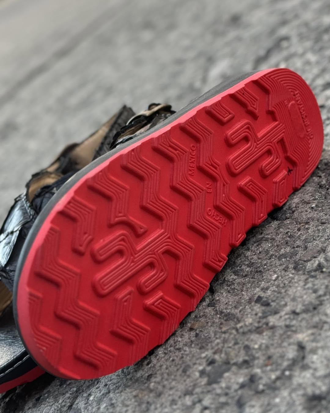 Handmade Ostrich Skin Slippers