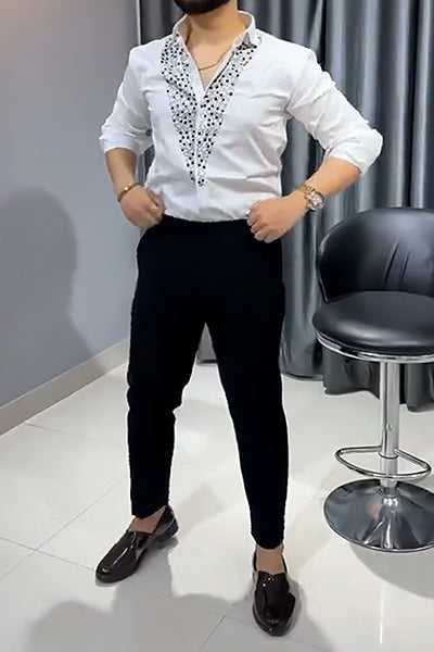 Shining Sequin Business Shirt