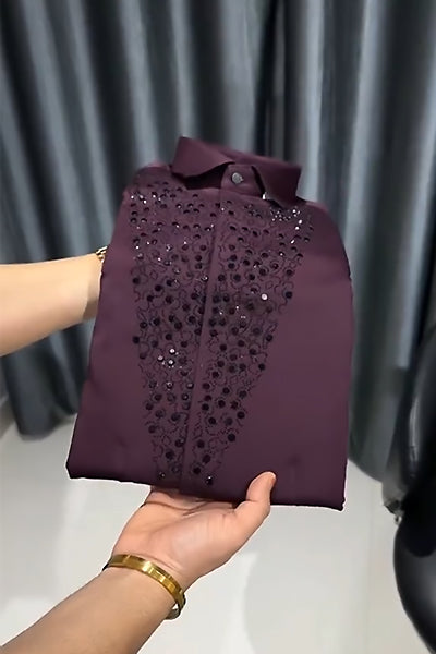 Shining Sequin Business Shirt