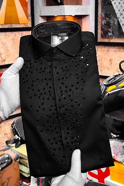 Shining Sequin Business Shirt