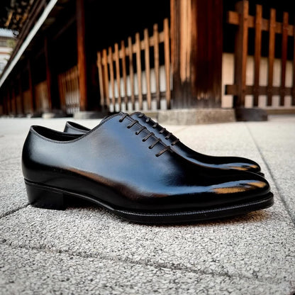 Black Elegance – Handmade Wholecut Formal Shoes for Men