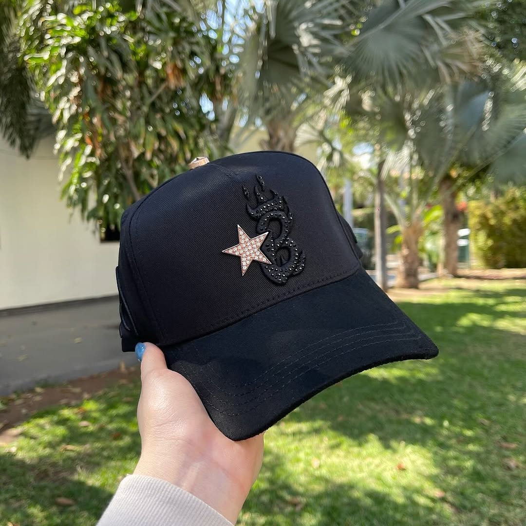 Rose Gold Star Embroidered Cap