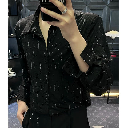 Simple Sliver Shining Shirt