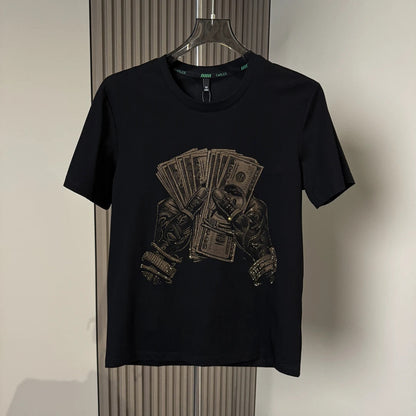 Men's Trendy Rhinestone Short Sleeves