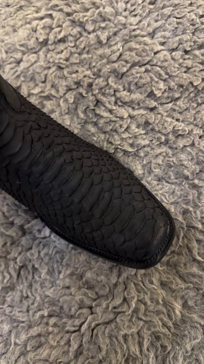 Classic Italian Python Boots