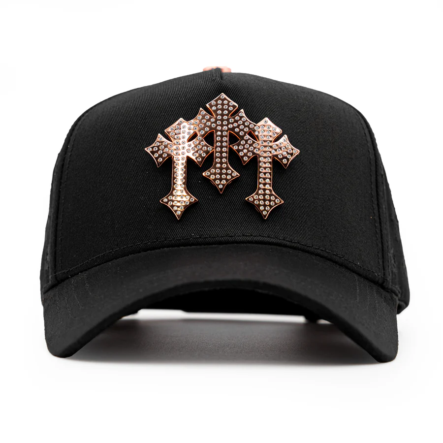 Triple Cross Embellished Cap