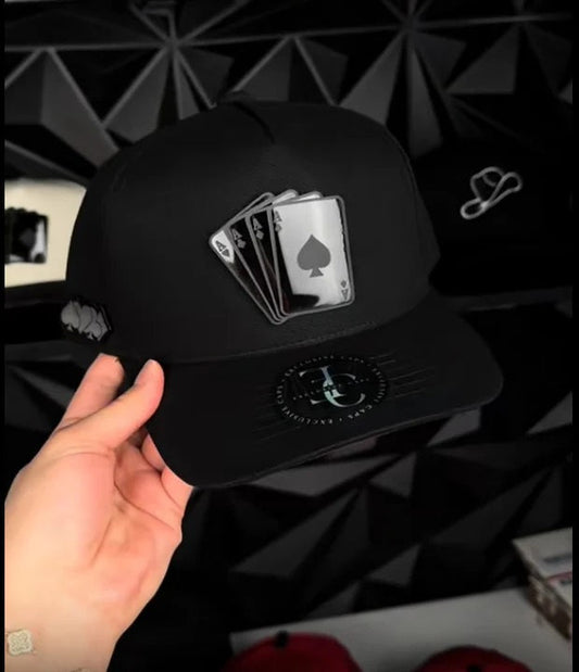 Black Poker Cap