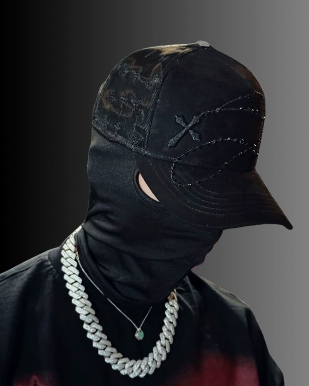 Shiny Long Chain Cap