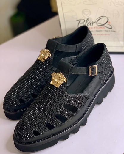 Luxury Men's Fashion Rhinestone Sandals