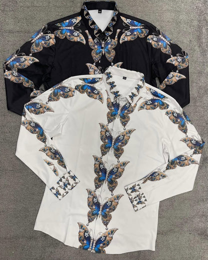 Gorgeous Blue Butterfly Shirt