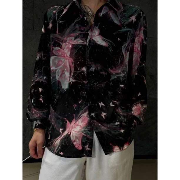 Colorful Butterfly Starlight Casual Shirt