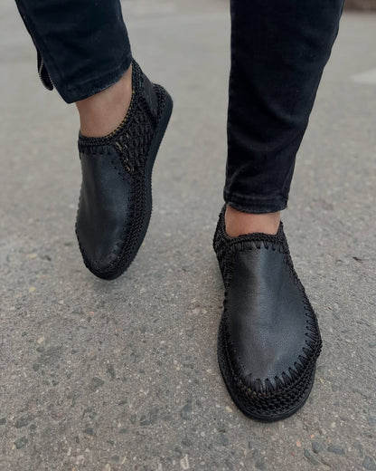 BreezeKnit Handmade Slip-On Loafers