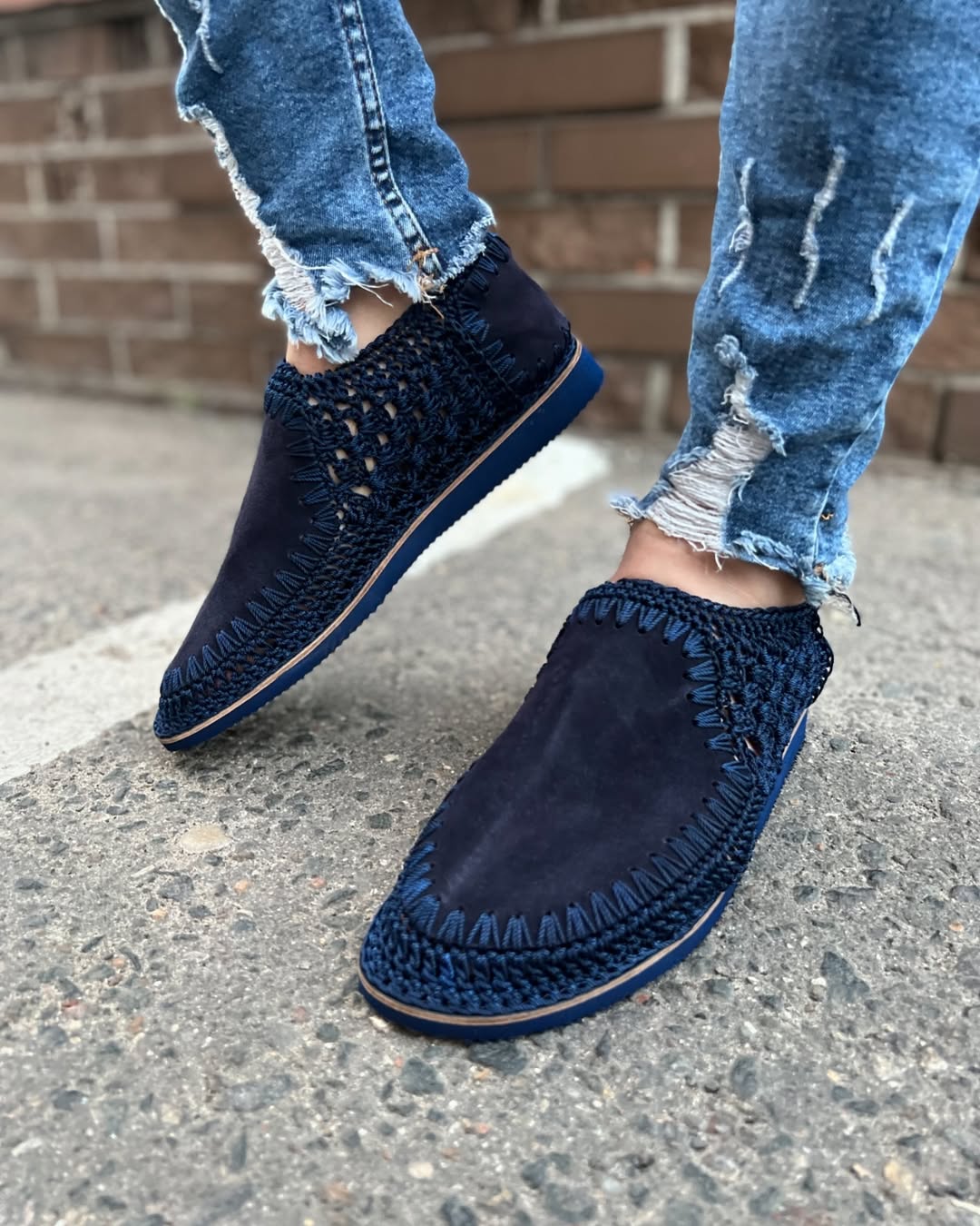 BreezeKnit Handmade Slip-On Loafers