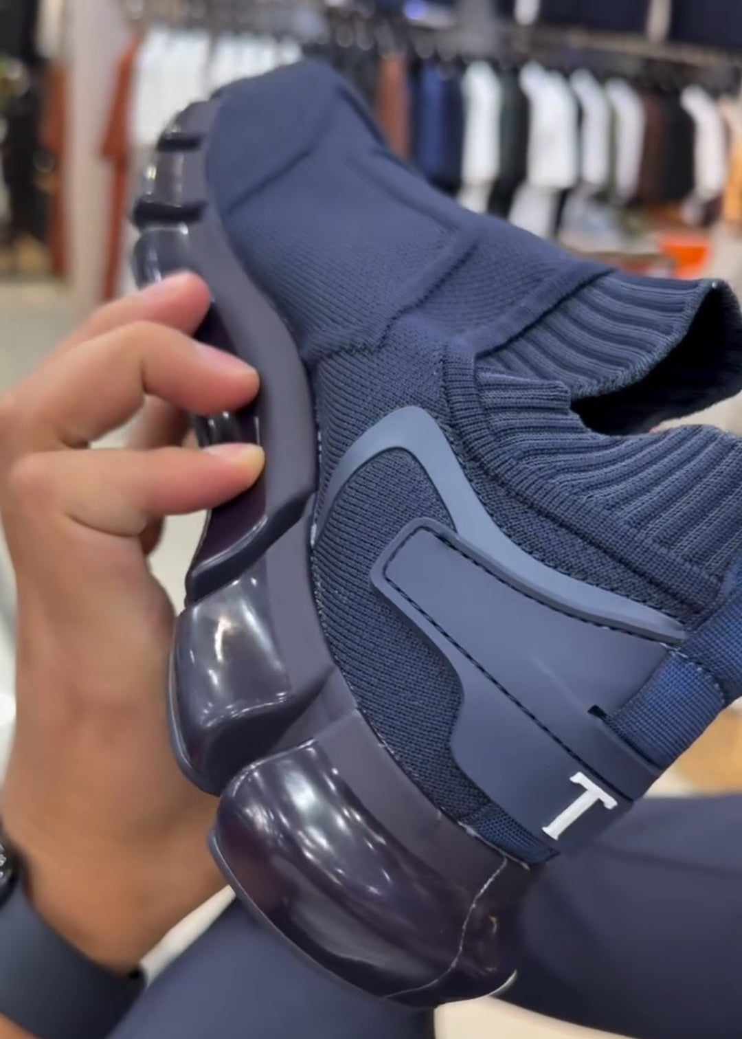 Knitted Slip-on Sports Shoes