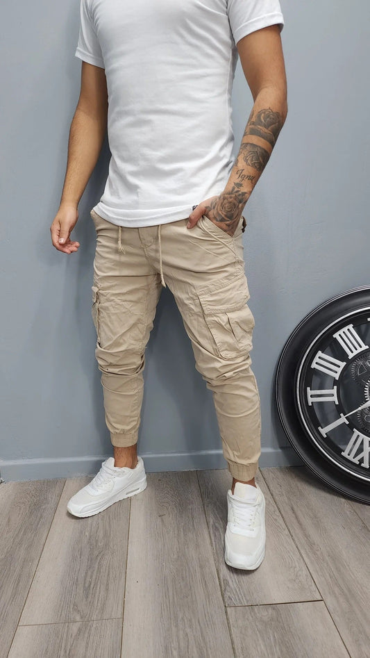 Multi-pocket Drawstring Outdoor Work Pants