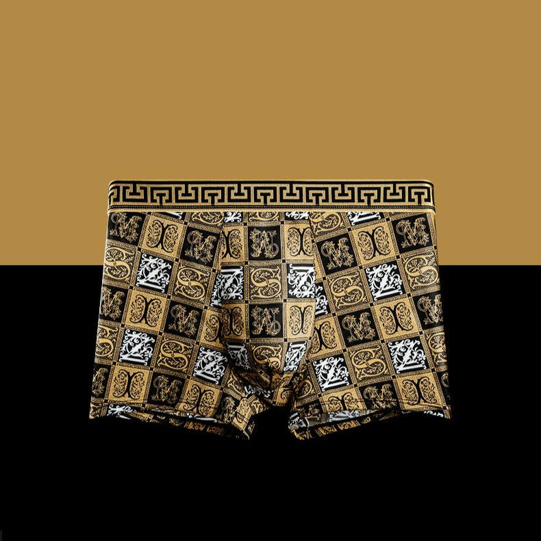 [5pcs / Pack] Men underwear - Breathable Comfortable, No Ride-Up Design for Al-Day Active Wear, All Over Print Boxer