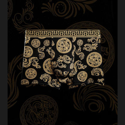 [5pcs / Pack] Men underwear - Breathable Comfortable, No Ride-Up Design for Al-Day Active Wear, All Over Print Boxer