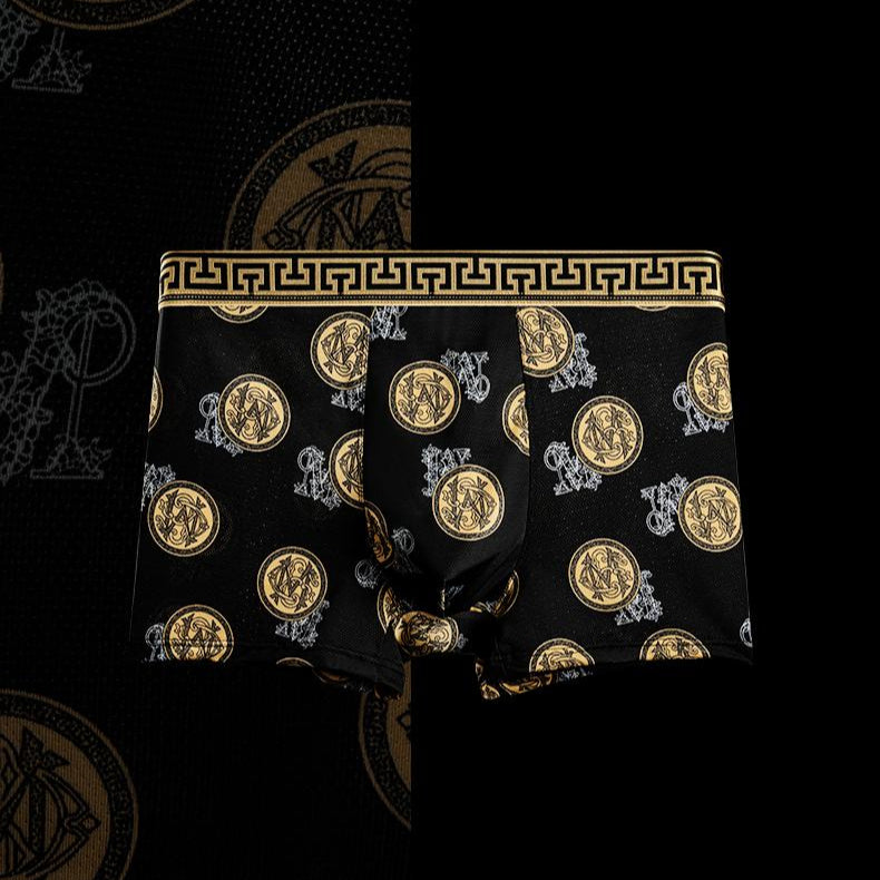 [5pcs / Pack] Men underwear - Breathable Comfortable, No Ride-Up Design for Al-Day Active Wear, All Over Print Boxer