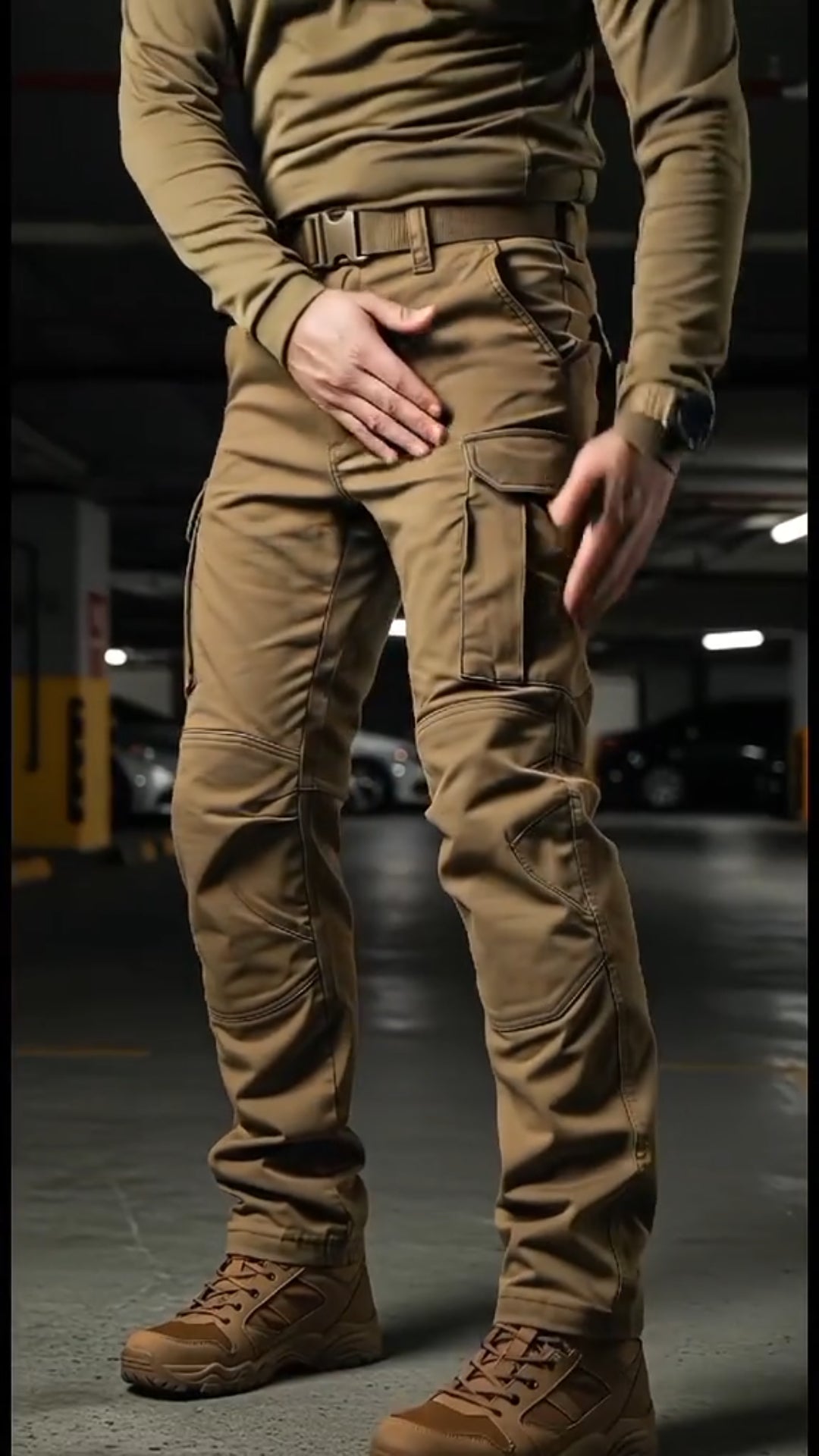 Outdoor High Elastic Training Pants With Pockets