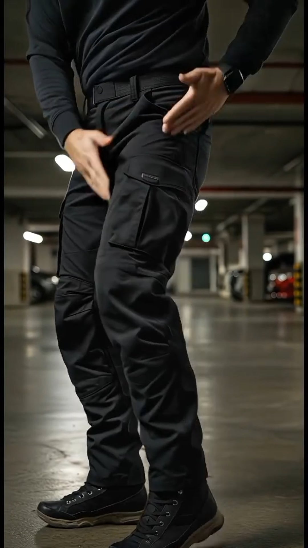 Outdoor High Elastic Training Pants With Pockets