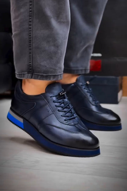 Verno Retro Leather Sneakers