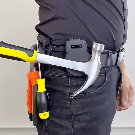 Magnetic Tool Holder Clip for Belt – Heavy-Duty Round Magnet for Hammer & Pliers