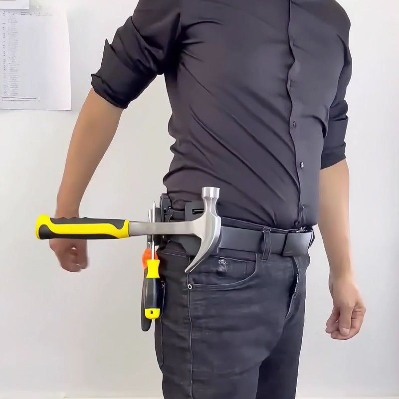 Magnetic Tool Holder Clip for Belt – Heavy-Duty Round Magnet for Hammer & Pliers