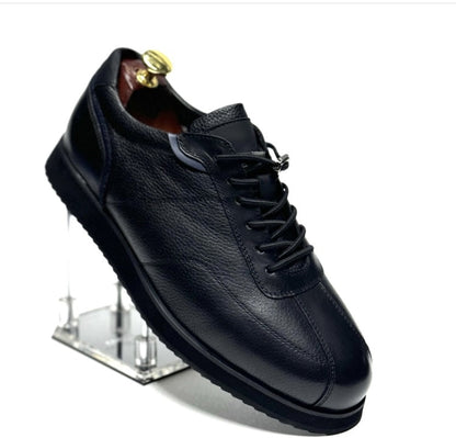 Handmade Leather Casual Black Shoes