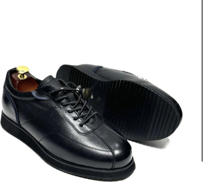 Handmade Leather Casual Black Shoes