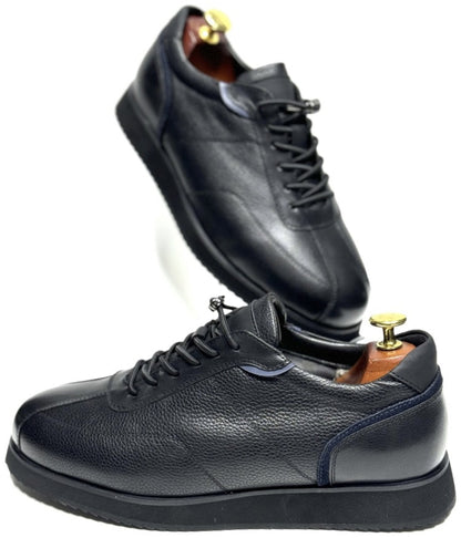 Handmade Leather Casual Black Shoes