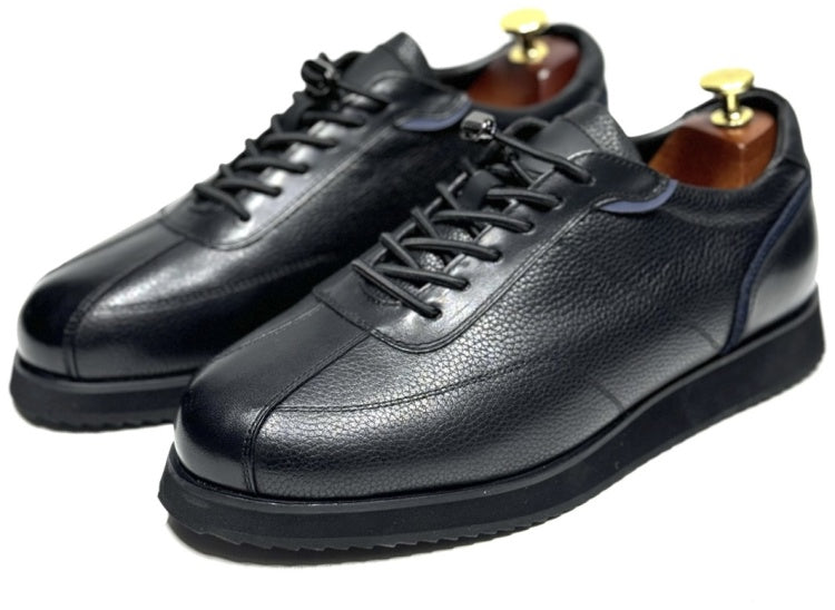 Handmade Leather Casual Black Shoes
