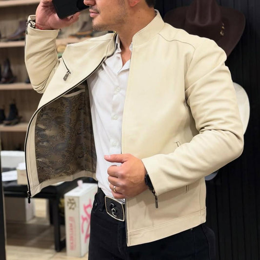 Slim-Fit Western-Inspired Men’s Jacket