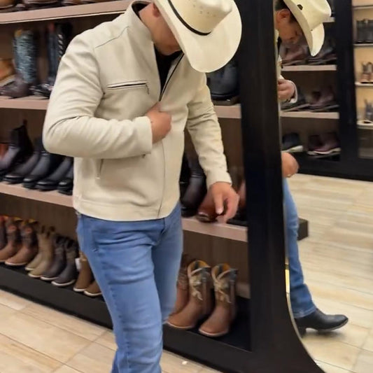 Slim-Fit Western-Inspired Men’s Jacket