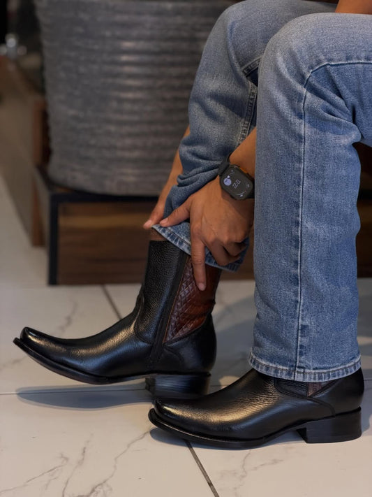 Men's Color-block Ankle Boots