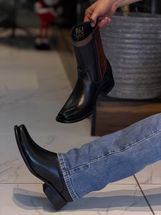 Men's Color-block Ankle Boots