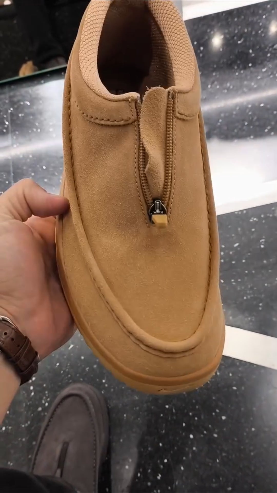 Zipper Slip-On Casual Shoes