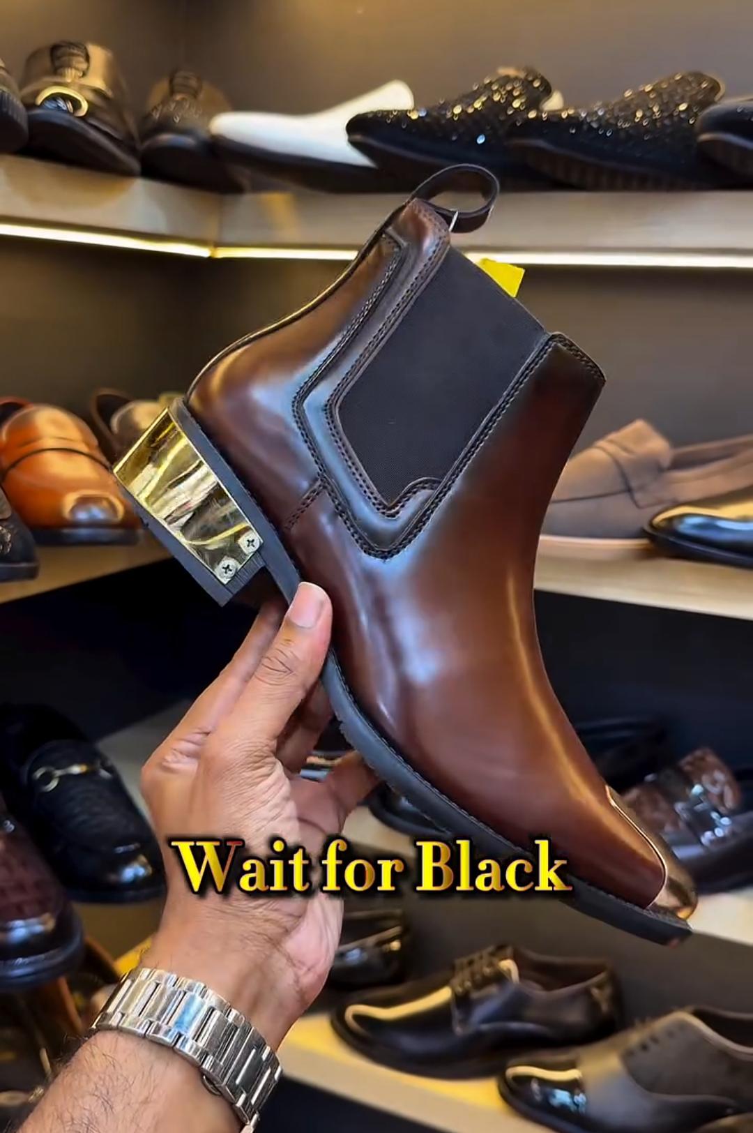 Metal-Trim Chelsea Boots