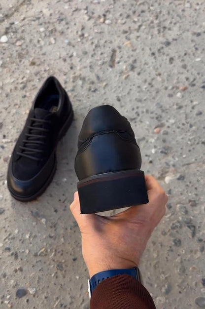 Leather Patchwork Sport Casual Shoes