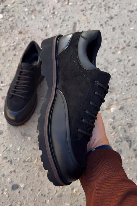 Leather Patchwork Sport Casual Shoes