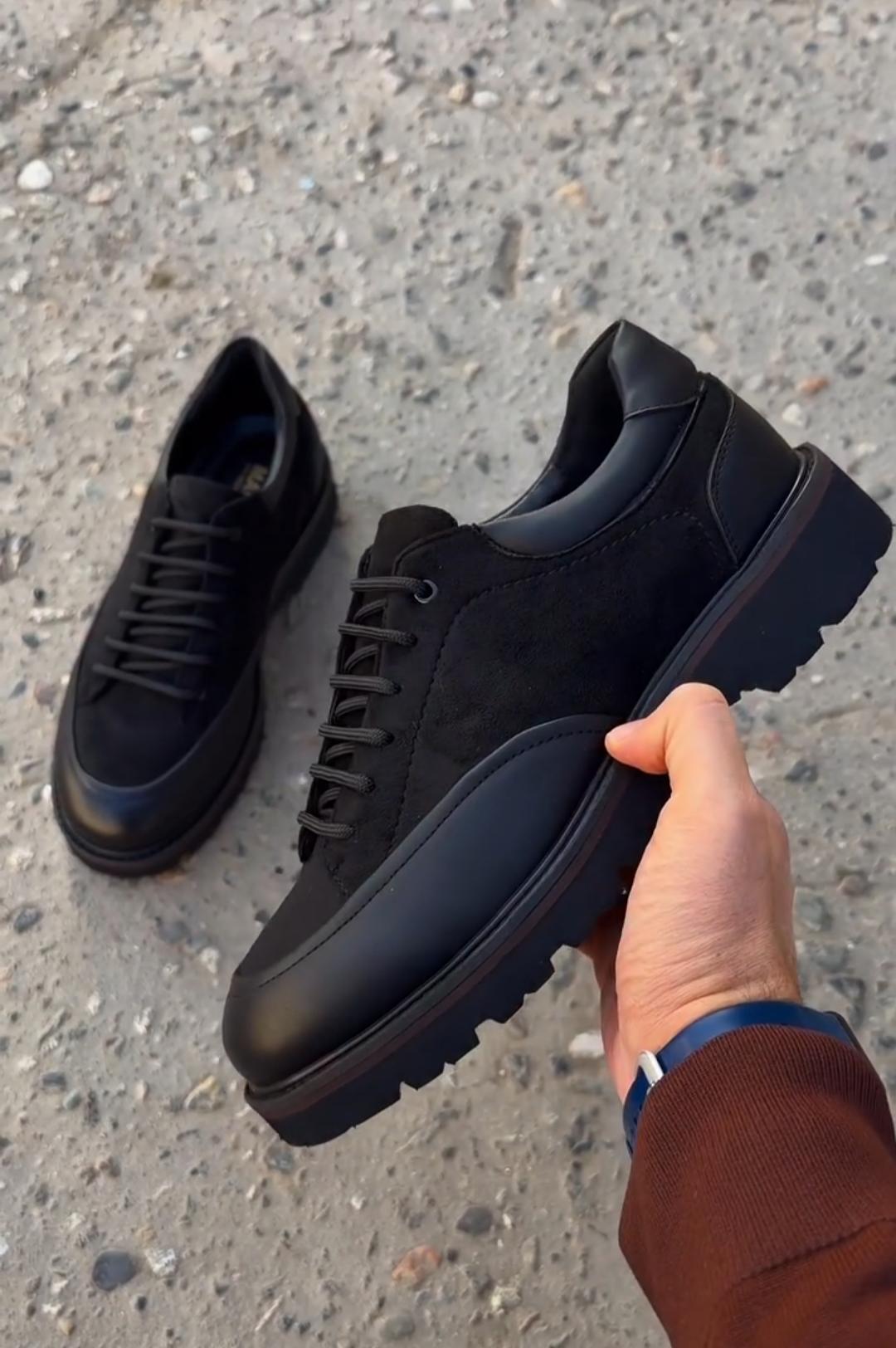Leather Patchwork Sport Casual Shoes