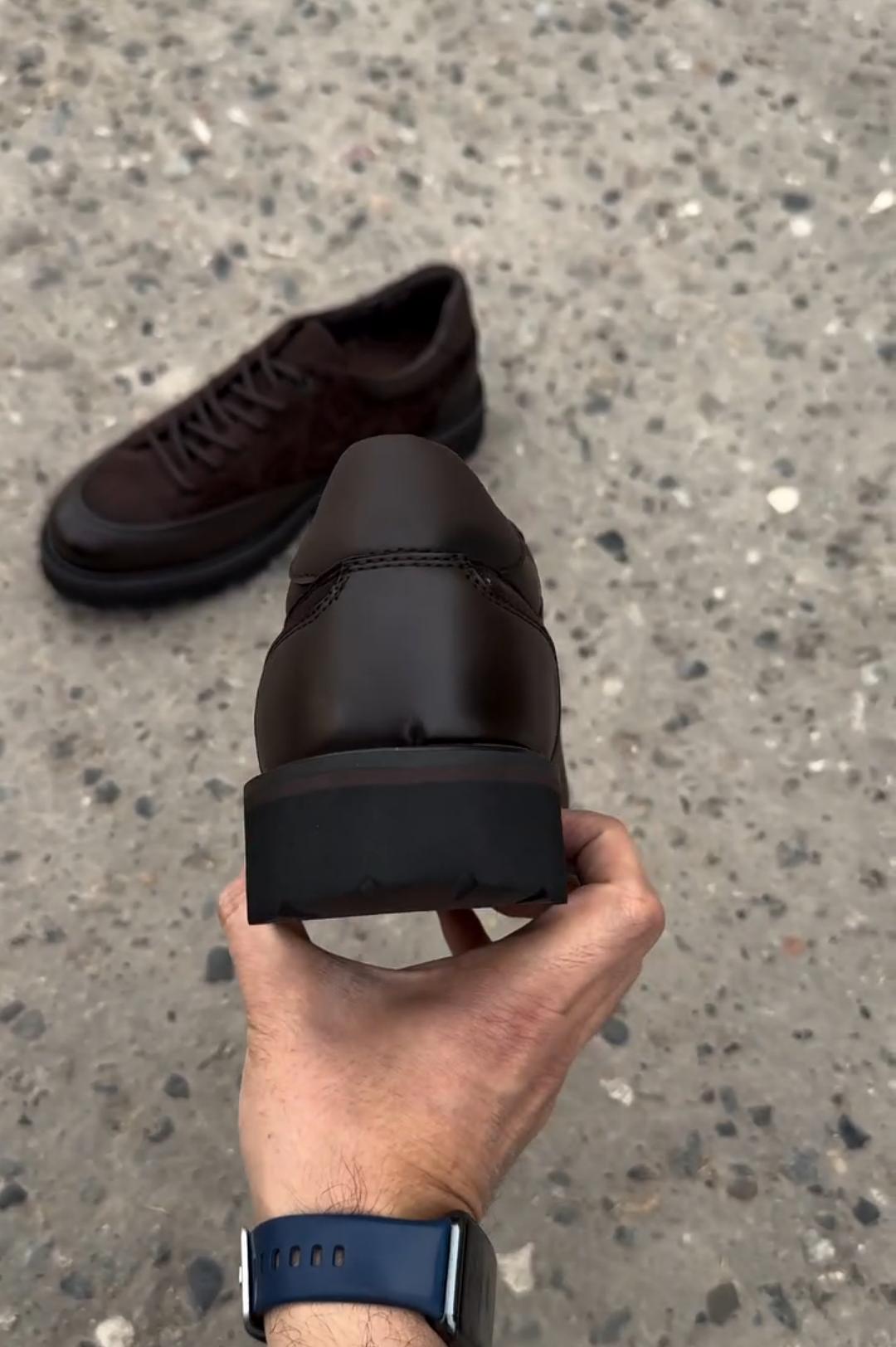 Leather Patchwork Sport Casual Shoes