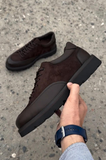 Leather Patchwork Sport Casual Shoes