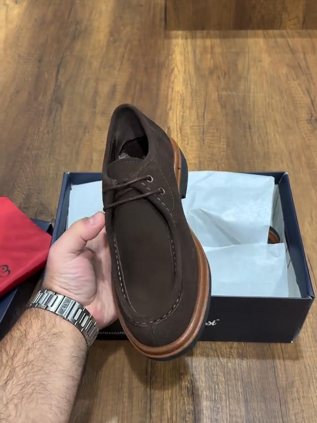 Handmade Suede Lace-Up Monk Style Shoes