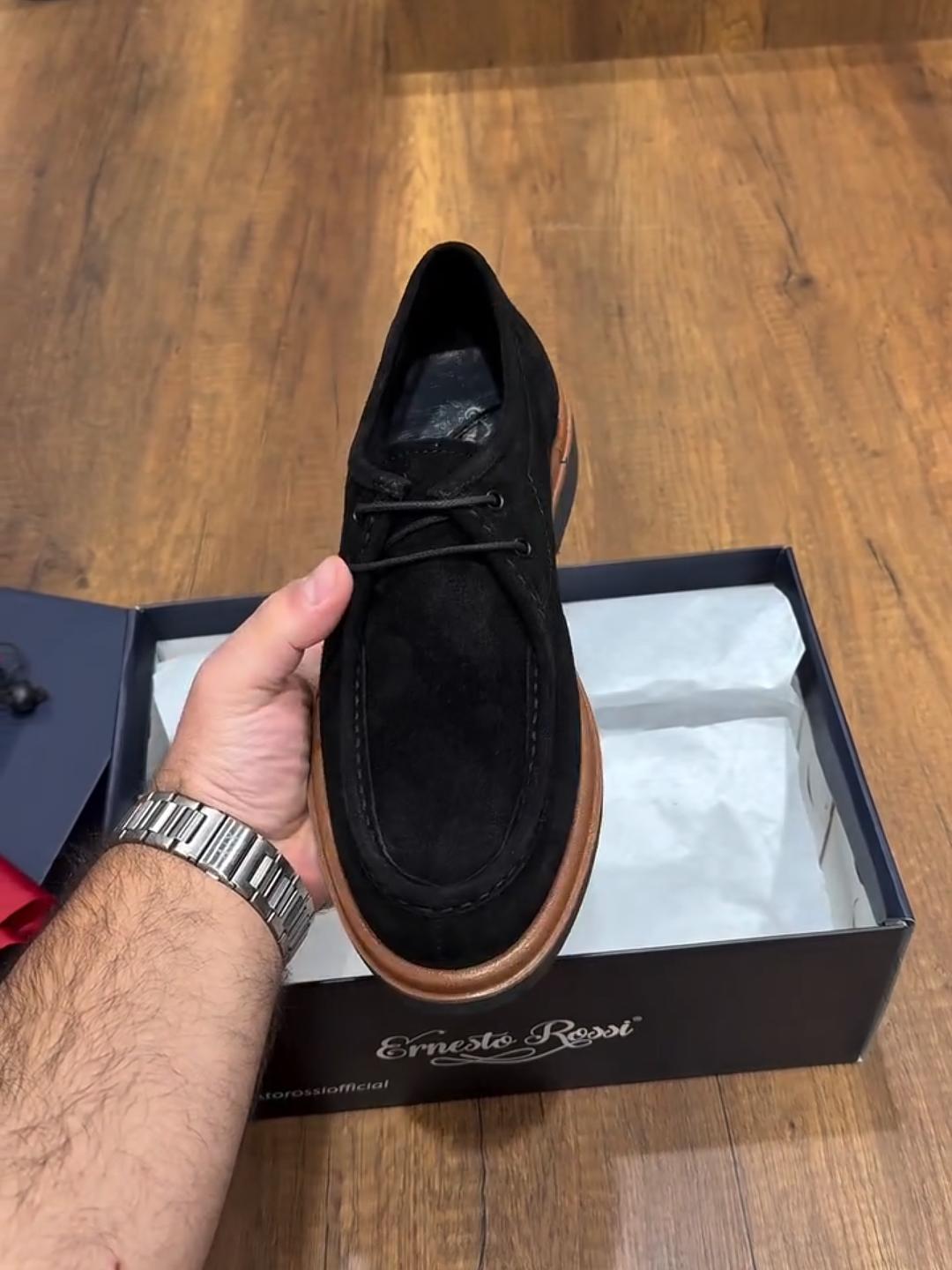 Handmade Suede Lace-Up Monk Style Shoes