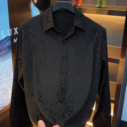 Glossy Floral Flow Shirt