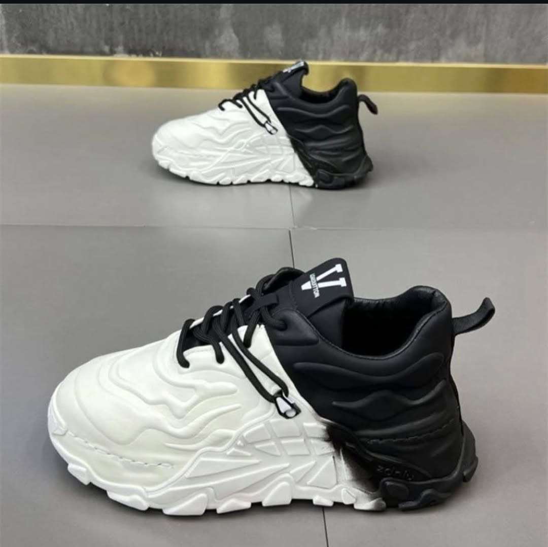 Mech Dad Breathable Thick Sole Casual Little White Shoes
