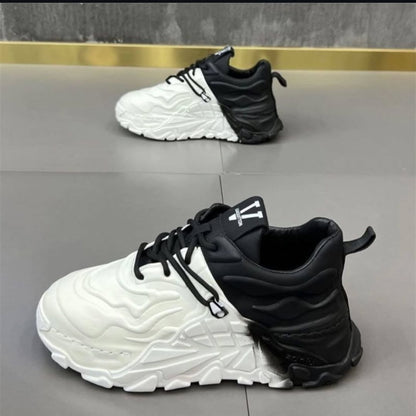 Mech Dad Breathable Thick Sole Casual Little White Shoes