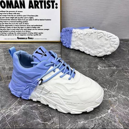 Mech Dad Breathable Thick Sole Casual Little White Shoes