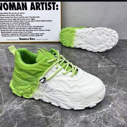 Mech Dad Breathable Thick Sole Casual Little White Shoes